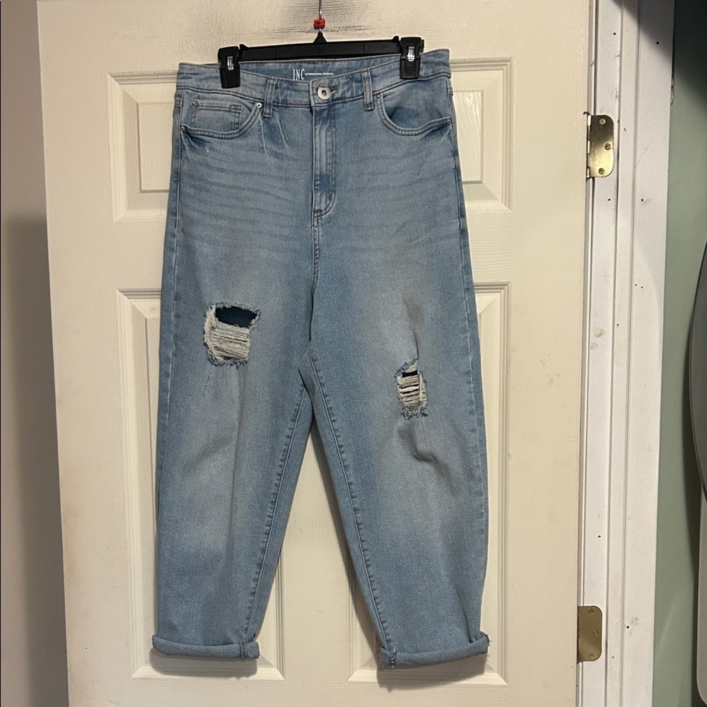 INC International Concepts Distressed Denim Jeans Size 10/30